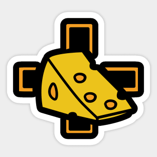 Funny Cheese-us - Jesus Pun Wordplay - Religion Sticker